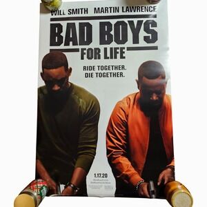 Bad Boys For Life 2020 Advance Movie Poster 27x40 Will Smith Martin Lawrence D/S
